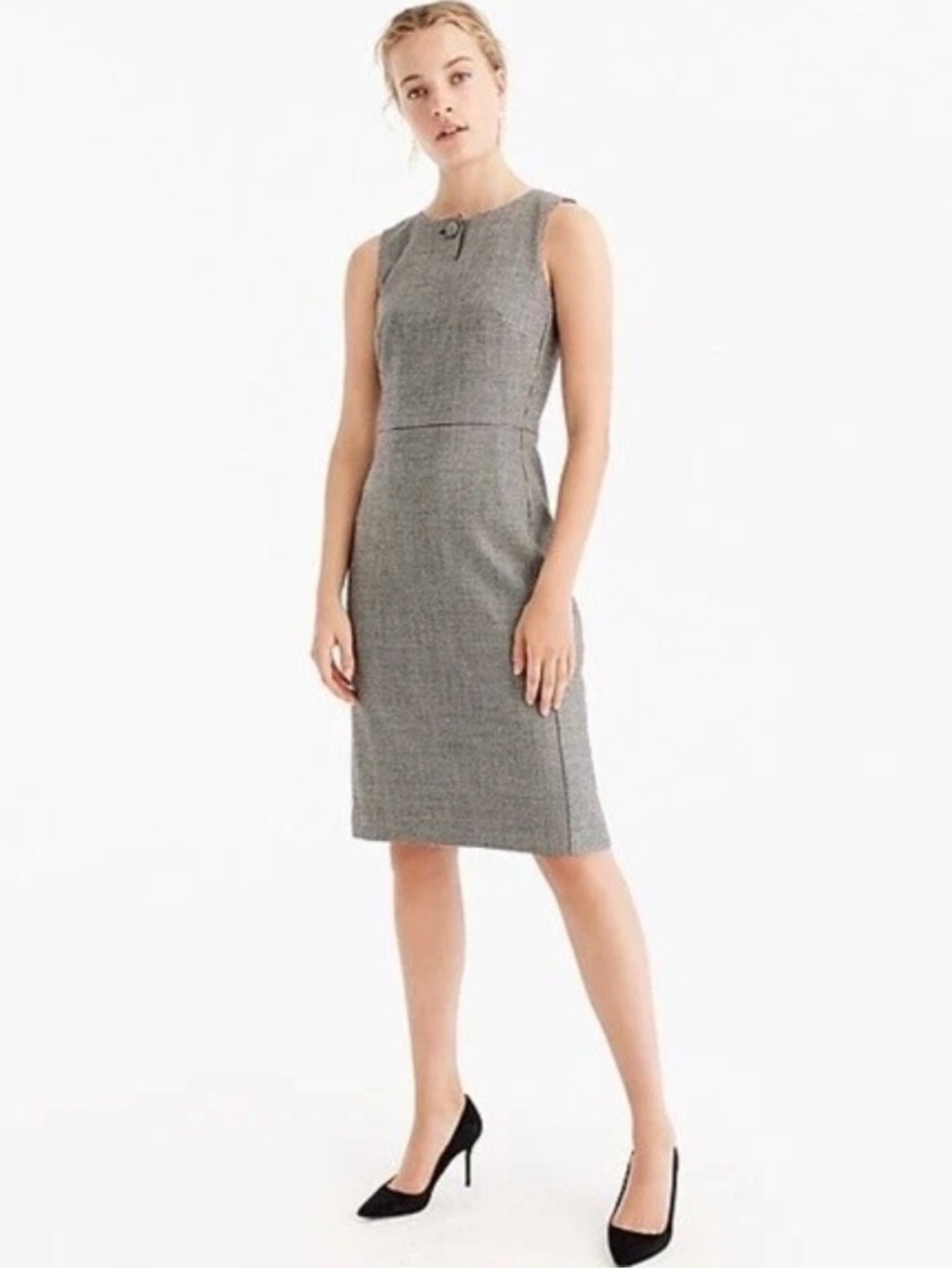 J.Crew wool Houndstooth Sheath Dress